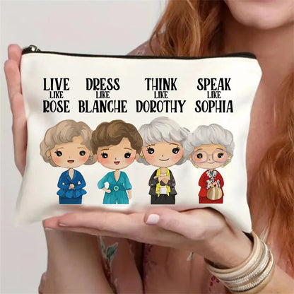 Cute Cartoon Makeup Bag Zipper Clutches Coin Purse Phone Cosmetic Bag Stationery Bag