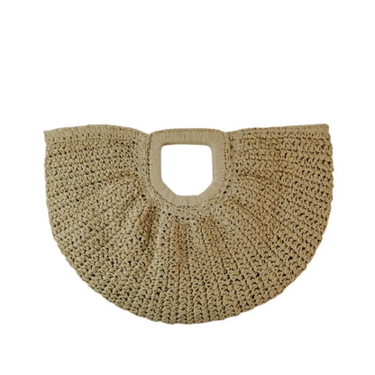 Travel Big Basket Summer Straw Woven Handbag Ladies Large Capacity Beach Bag Handmade Handbags Purse