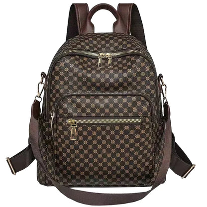 Multi-Color Patterned Casual Backpack Versatile Multi-Compartment