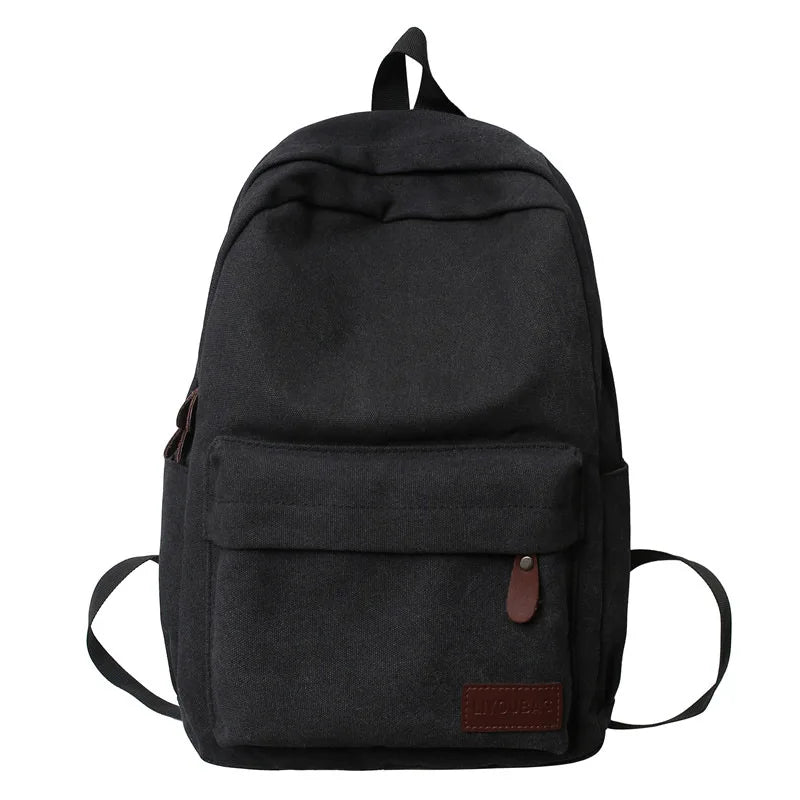 Casual Canvas Backpack Large-Capacity Computer Storage