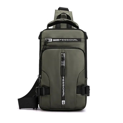 Men Multifunctional Chest Bag Convertible Crossbody Shoulder Backpack