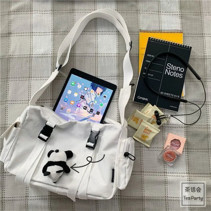 Canvas Crossbody Bag – Large Capacity Harajuku Messenger Bag