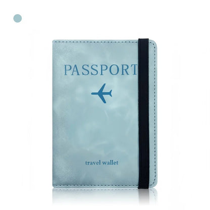 Homefish Pu Leather Wallet Travel Passport Purse Card Male Accessories Hand Carry Business Cards