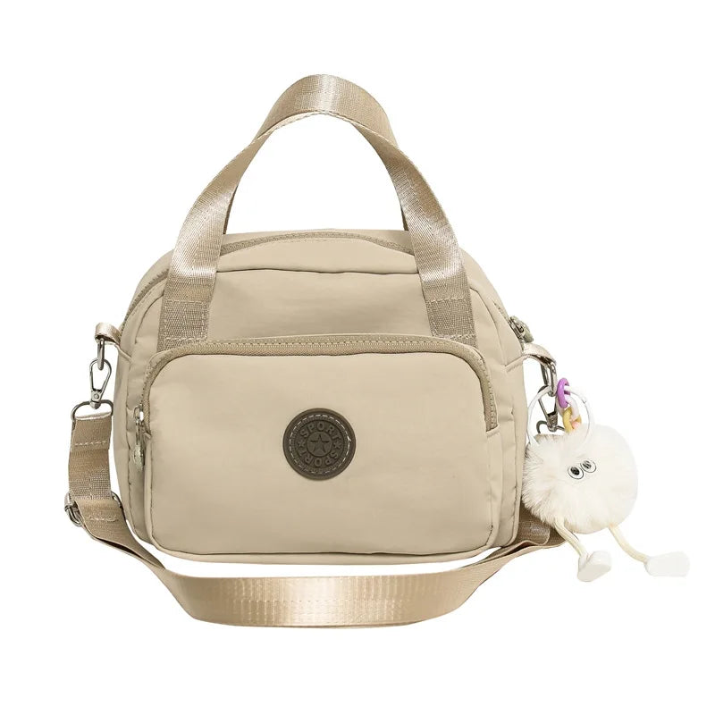 Everything Square Ladies Shopping Portable Light Anti Splashing Nylon Bag Casual Crossbody