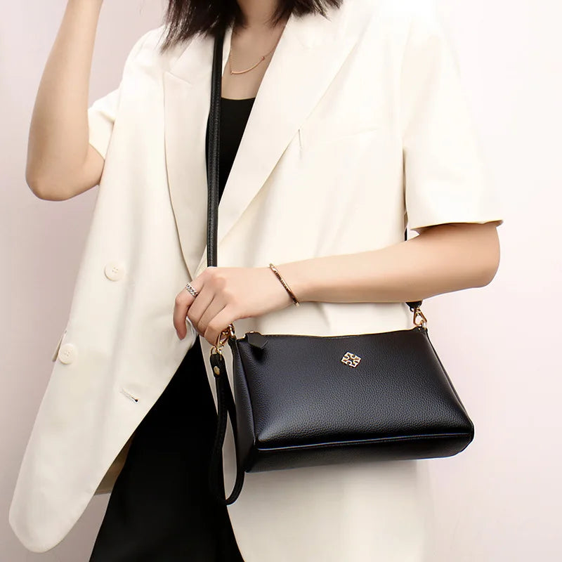 Multi-Functional Single-Shoulder Crossbody Bag Simple Large-Capacity Square Detachable Loose Change