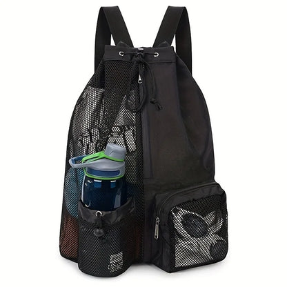 Waterproof Swimming Backpack – Mesh Drawstring Bag for Pool, Beach & Gym