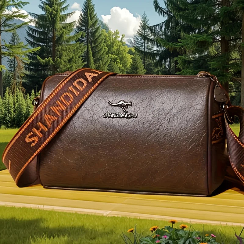 Solid Color Pu Leather Shoulder Messenger Bag Versatile Large Capacity Pillow Tote Crossbody Bags