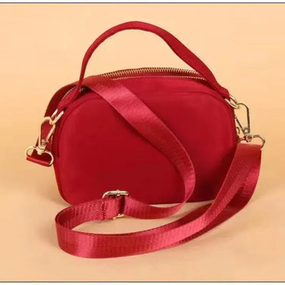 Embroidered Oxford Women's Shoulder Bag – Chic Square Tote Purse