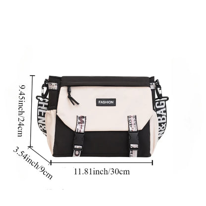 Commuter Versatile Anti Splash Crossbody Bag Casual Single Shoulder Large Capacity Lightweight Bag