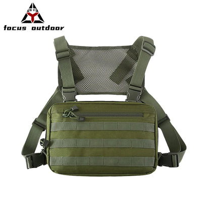 Outdoor Sports Tactical Chest Bag Men Multi-Functional Large-Capacity Chest Bag