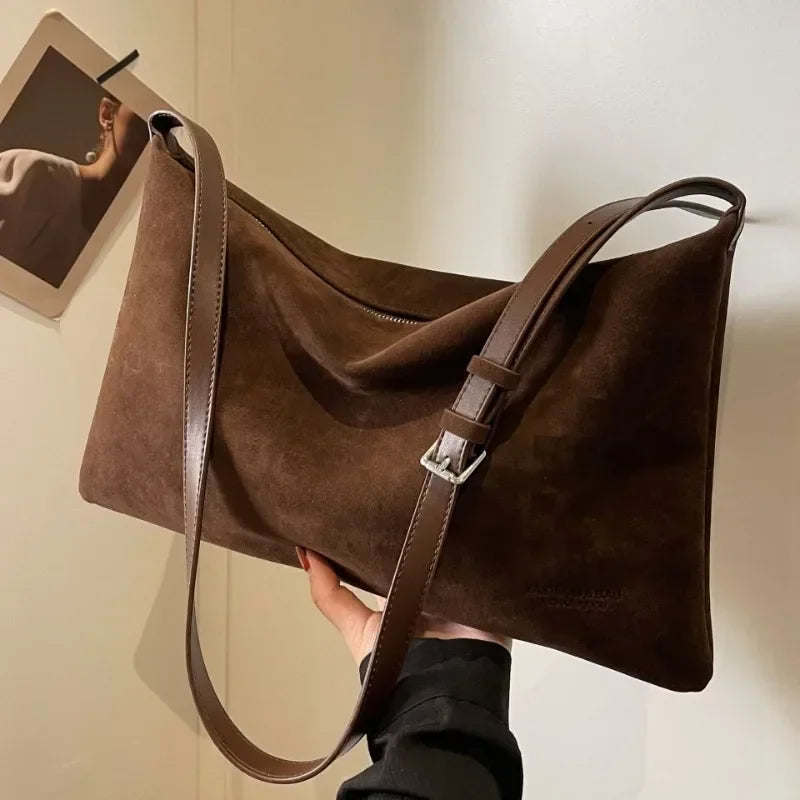 This Year Lazy Style Retro Single Shoulder Underarm Bag Minimalist Tote Large Capacity Commuting