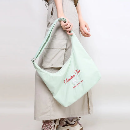 Crossbody Bag Small Lightweight Polyester Handbag Ladies Single Shoulder Tote Bag