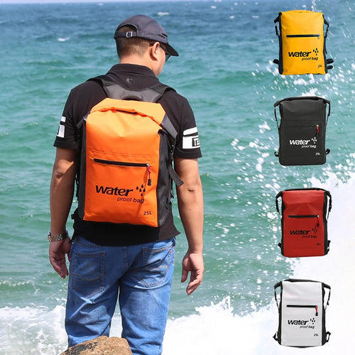 25l Waterproof Backpack Dry Travel Bag Swimming Rucksack Sports Canoeing Kayaking Rafting Hiking