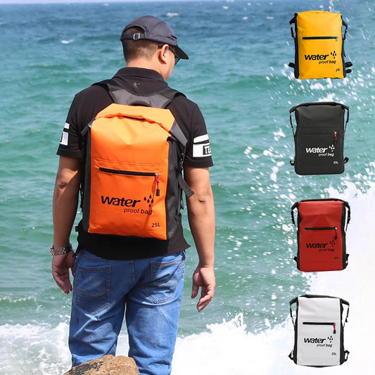 25l Waterproof Backpack Dry Travel Bag Swimming Rucksack Sports Canoeing Kayaking Rafting Hiking