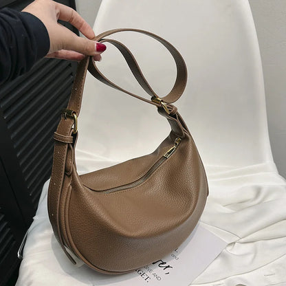 Crescent Crossbody Bag – Soft Vegan Leather Hobo Sling