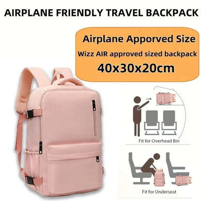 Smart Versatile Compact Backpack Adjustable-Strap Lightweight Work Travel Daily Use Storage