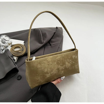 Square Underarm Shoulder Bag for Women – Trendy PU Leather Crossbody