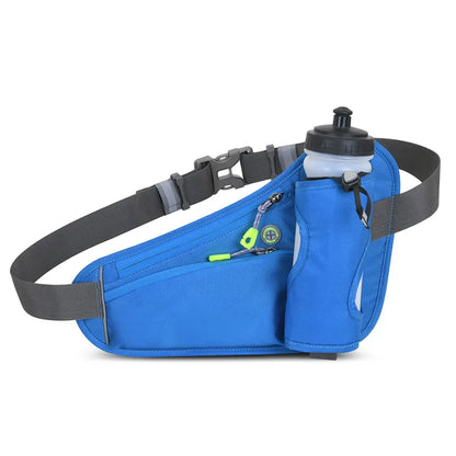 Running Waist Belt Bag with Water Bottle Holder & Phone Pouch