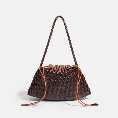 End Handbag Messenger Bag Large Inner Pocket Popular Pure Hand Woven Bag Women Tote Shoulder