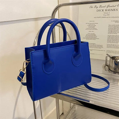 Mini Square Handbag – Minimalist Top Handle Crossbody Shoulder Bag
