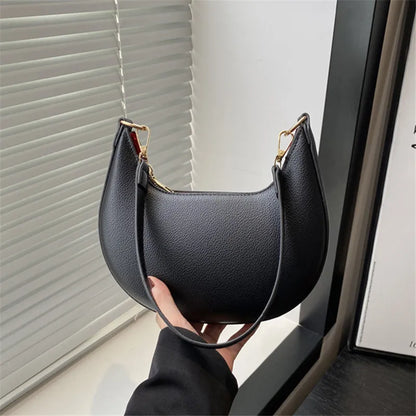 Crescent Crossbody Bag for Women – Chic Shoulder Handbag with Adjustable Strap
