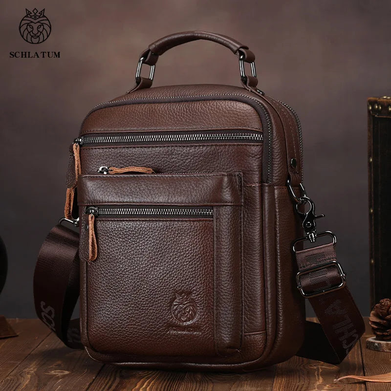 Cowhide Single-Shoulder Retro Genuine Leather Crossbody Bag