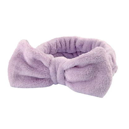 Coral Fleece Spa Headband & Wristband Skincare Set