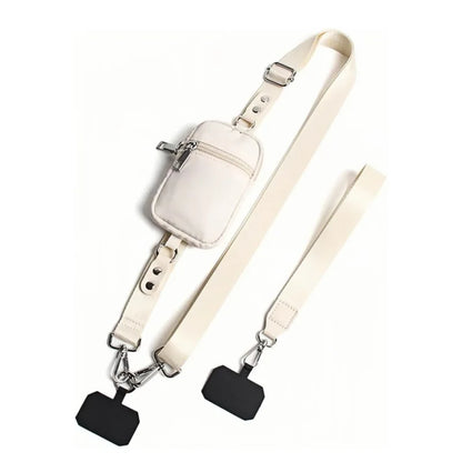 Adjustable Crossbody Phone Bag Detachable Lanyard Multi-Functional Cases Rfid Blocking Zipper Wallet