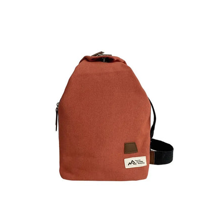 Cycling Men Women S Canvas Wear-Resistant Large Capacity Mobile Phone Storage Cross-Body Chest Bag