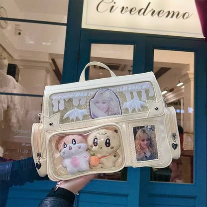 Ita Bag Large Capacity Crossbody with Clear Display Pockets