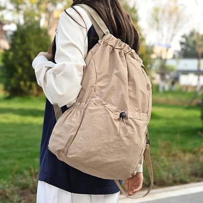 Lightweight Drawstring Backpack – Women's Sports & Travel Bag