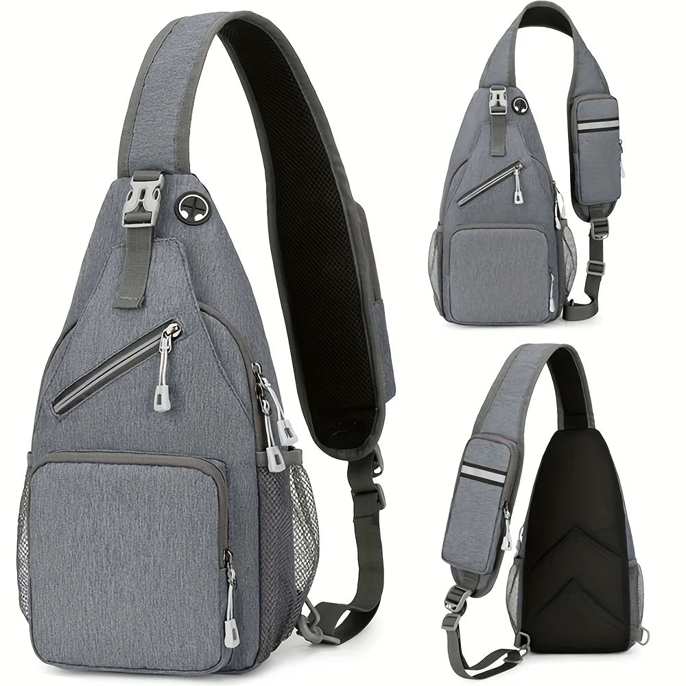 Waterproof Sling Bag for Men & Women – Large Capacity Chest Crossbody Pack