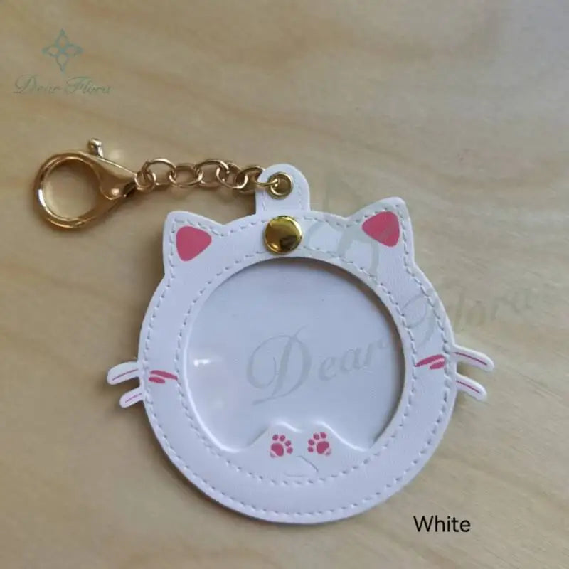 Cat Shape Badge Display Holder – 58mm Pin Protective Cover for Ita Bag