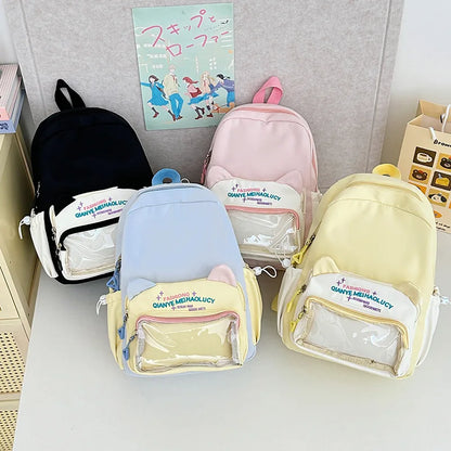 Cute Cat Student Large-Capacity Schoolbag Backpack