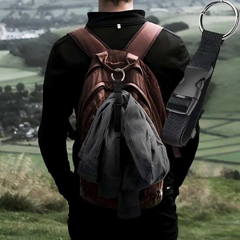 Travel Luggage Fixed Strap Backpack External Portable Release Buckle Add-A-Bag Belt Jacket Holder