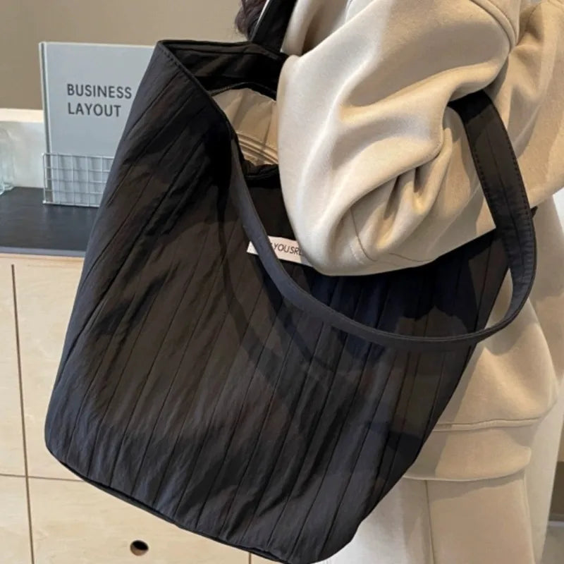 Large Capacity Tote Bags Women Shoulder Casual Cloth Sweet Shopping Class Bag Girl Designer Bolsos