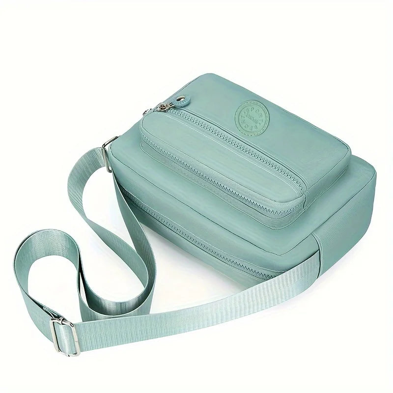 Nylon Crossbody Bag for Women – Lightweight Multi-Pocket Shoulder Bag