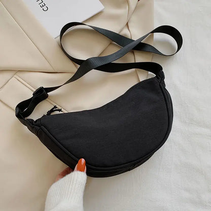 Half Moon Nylon Crossbody Bag – Women's Fanny Pack