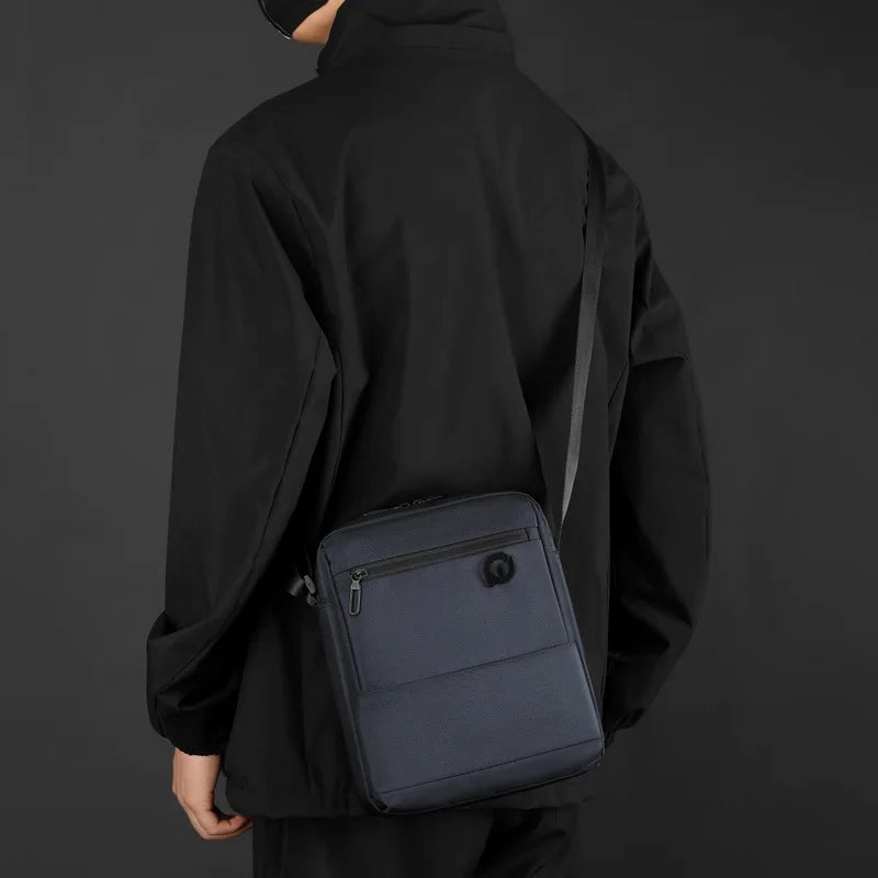 Men S Waterproof Travel Leisure Cross-Body Backpack Large Capacity Wear-Resistant One Shoulder