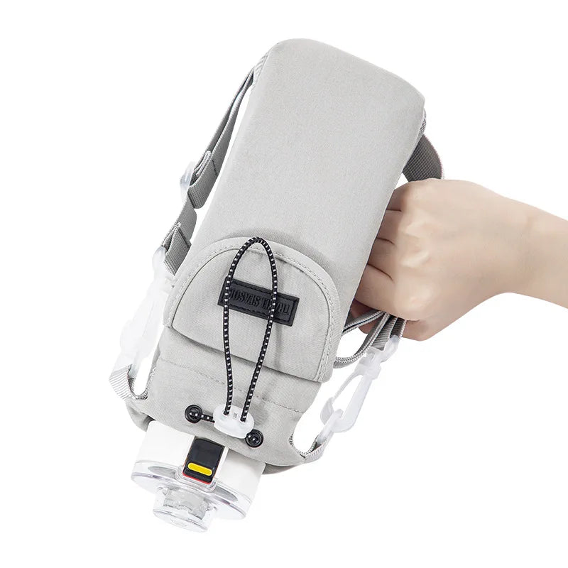 Water Cup Set Travel Portable Change Key Mobile Phone Slant Cross Bag Cycling Fitness Strap Mouth
