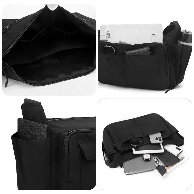 Casual Large-Capacity Crossbody Bag Both Men Women - Waterproof