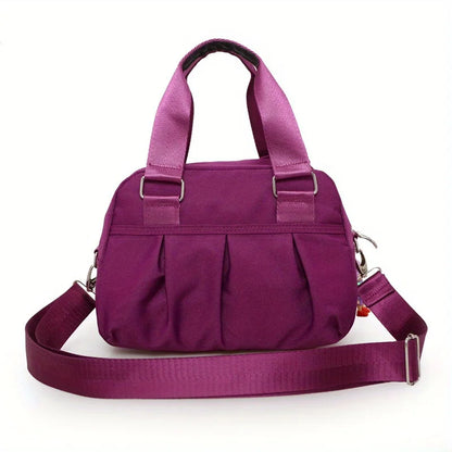 Nylon Crossbody Bag Solid Color Shoulder Bag Women S Casual Handbag Purse