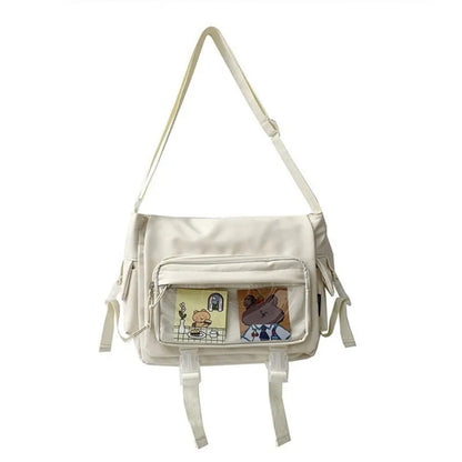 Waterproof Nylon Crossbody Bag for Women – Large Capacity Shoulder Handbag