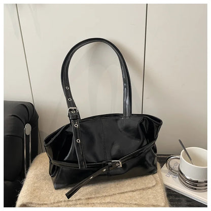 Large Capacity Women S Shoulder Bag Tote Commuter Simple Vintage Cross-Border Style Versatile