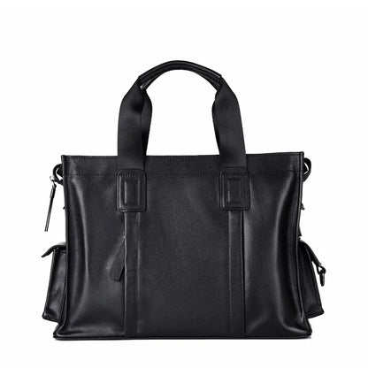 High-End Horizontal Crossbody Soft Leather Computer Storage - Soft