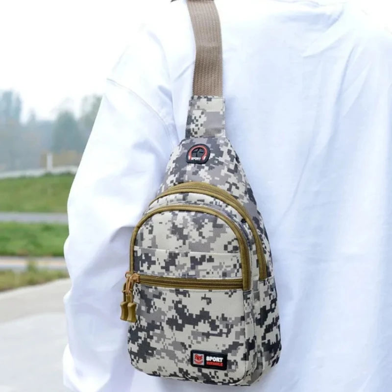 Camo Sling Chest Bag for Men – Outdoor Crossbody Pack