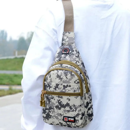 Camo Sling Chest Bag for Men – Outdoor Crossbody Pack