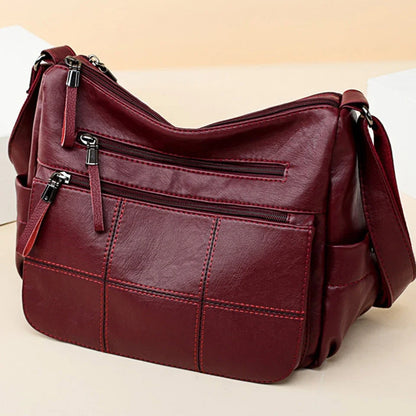 Women's Luxury Leather Crossbody Bag – Designer Shoulder Handbag