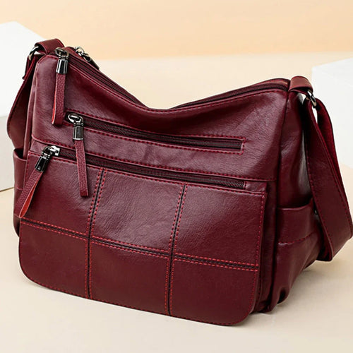 Women's Luxury Leather Crossbody Bag – Designer Shoulder Handbag
