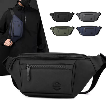 Men S Chest Bag Daily Sports Outdoor Cross-Body One-Shoulder Casual Waterproof Waist - Waterproof